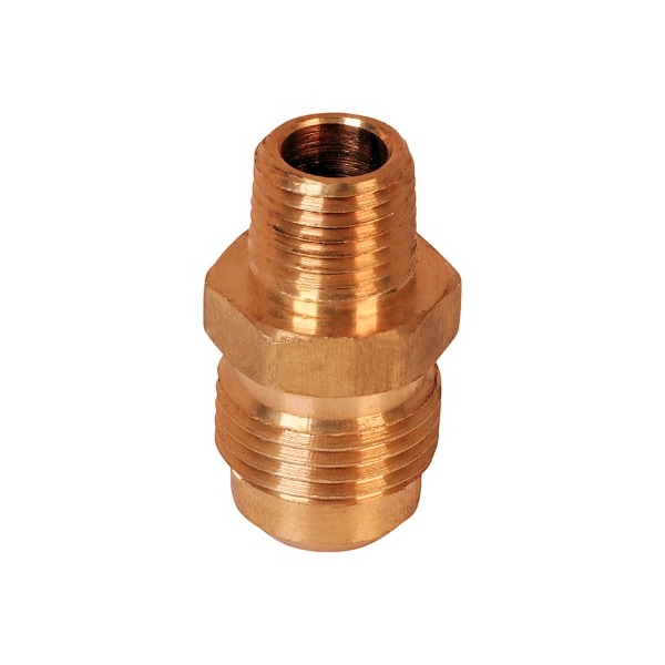 Everflow 5/8" Flare x 1/2" MIP Reducing Adapter Pipe Fitting; Brass F48R-5812 - main